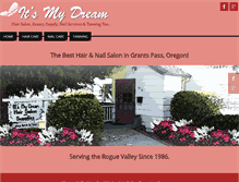 Tablet Screenshot of itsmydreamhairsalon.com